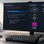 AWS CDK-kódot, Amazon Redshift-telepítési folyamatot és a javított 2.274.0-alpha.0 csomagverziót megjelenítő fejlesztői monitor.